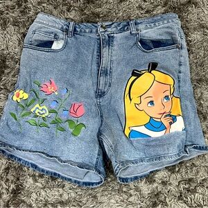 Her Universe Alice in Wonderland Jean Shorts